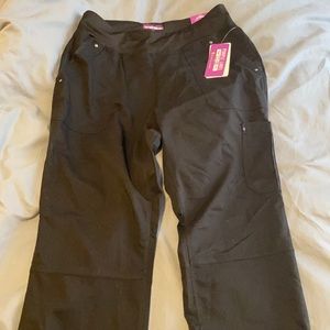 Black scrub pants Medium Tall NWT
